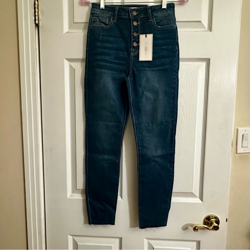 High Rise Dark Blue Women's Jeans